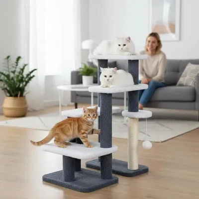 Obrázek produktu pro Elzusha – Kočičí past 2 v 1 s klecí na kraby a hračkou