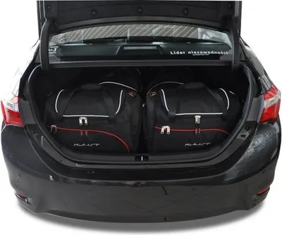 Produktbild von Toyota Corolla Limousine 2013-2018 Kofferraumtaschen Set 4 Stk