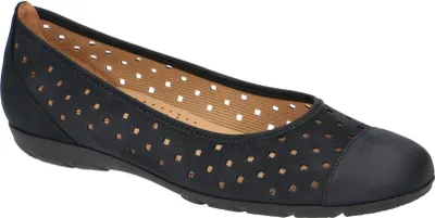 Produktbild von Gabor 44.169 Ballerinas - Damen Halbschuhe - Slipper blau Freizeit NEU