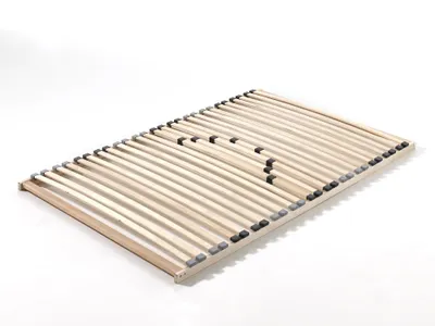 Image de Vipack - Sommier à lattes avec 26 lattes en bois stratifié et réglage de la dureté, surface de couchage 140 x 200 cm