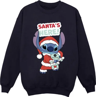 Produktbild von Disney - "Santa's Here" Sweatshirt für Herren BI31459 (M) (Marineblau)