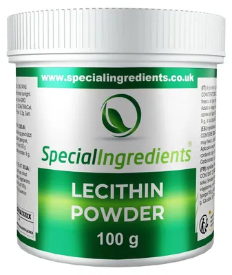 Produktbild von Lecithin-Pulver 100 g GVO-frei für Lebensmittelanwendungen