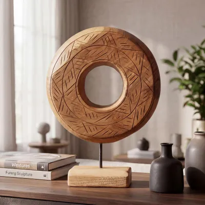 Immagine prodotto di Mauro Ferretti Statua in legno di teak Dorat 28x10x38 cm marrone