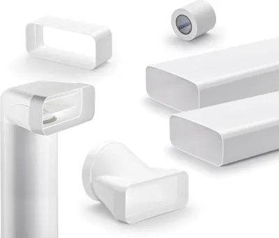 Produktbild von Naber flow 150 Flachkanal Set- 1, weiß  - Lüftungstechnik