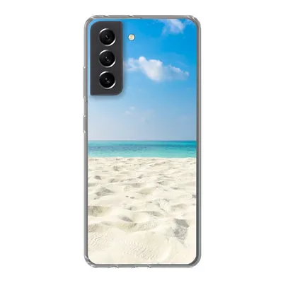 Produktbild von MuchoWow® Handyhülle Schutzhülle Hülle für Samsung Galaxy S21 FE Tropisch - Strand - Meer Silikon Softcase Handy Hülle - Mobiltelefonhülle