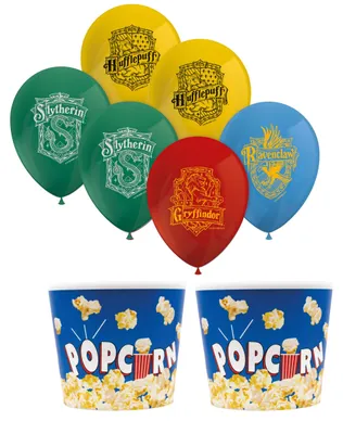 Produktbild von 10-tlg. Harry Potter Hogwarts Houses Partyset für Kindergeburtstag
