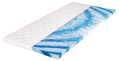 Produktbild von Topper für Boxspringbett rundet das Schlafzimmermöbel komfortabel ab. Gelschaum - Liegefläche ca. 140 x 200 cm