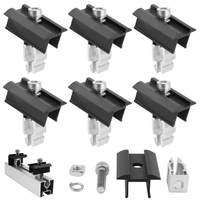 Image de Connecteurs centraux pour panneaux solaires - Lot de 6, en aluminium