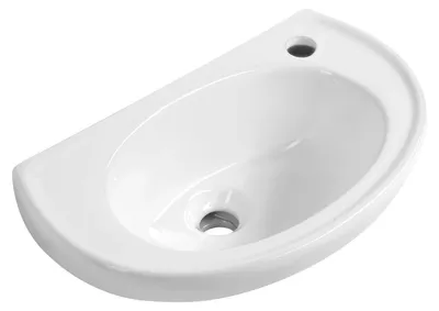 Zdjęcie produktu dla Umywalka ceramiczna WINZ 46 x 27 cm, biała