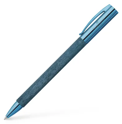 Immagine prodotto di FABER-CASTELL 148035 FABER-CASTELL Kugelschreiber Ambition blue wood, Schreibfarbe: schwarz, 1 St.