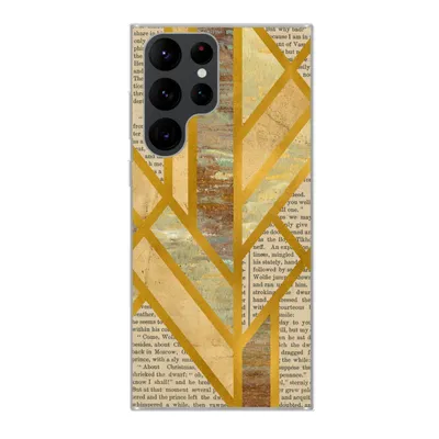 Produktbild von MuchoWow® Handyhülle Schutzhülle Hülle für Samsung Galaxy S22 Ultra Gold - Marmor - Vintage Silikon Softcase Handy Hülle - Abbildung