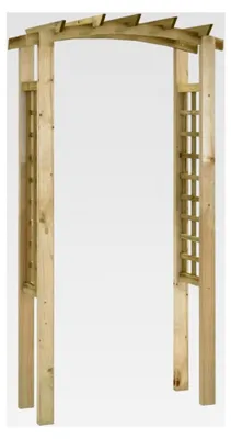 Produktbild von Rosenbogen Rankhilfe Gartenbogen Spalier Torbogen Pergola für Kletterpflanzen 110x60x210cm Kiefernholz imprägniert