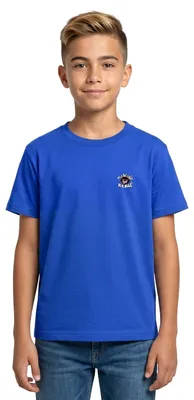 Produktbild von Spreadshirt Die wilden Kerle Kleines Logo Teenager T-Shirt, 152/164 (12-14 Jahre), Royalblau