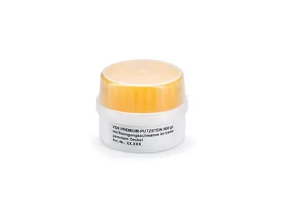 Produktbild von Naber Edelstahl Systempflege 500 g / Putzstein mit Reinigungsschwamm / Spülenpflege / Edelstahlpflege