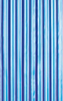 Immagine prodotto di Tenda da doccia 180x180cm, vinile, blu, righe (ZV011)