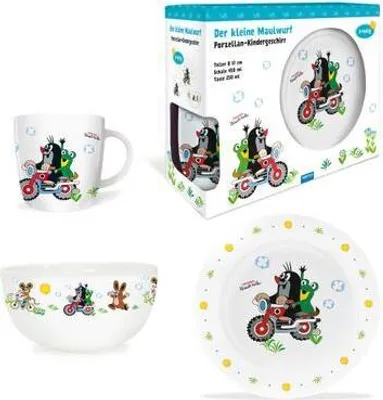 Produktbild von Trötsch Der kleine Maulwurf Geschirrset Motorrad: Geschirr für Kinder Kindergeschirr