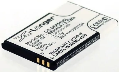 Immagine prodotto di Batteria per Doro PhoneEasy 506 agli ioni di litio, 3,7 V, 600 mAh, nera.