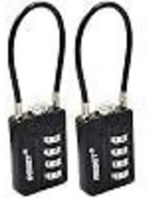 Produktbild von Kabel-Zahlenschloss 4-stellig 3 mm 12 cm 2 Stück