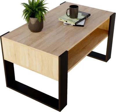 Produktbild von raumhirsch Couchtisch Karo92 modern & stabil fürs Wohnzimmer aus Holzwerkstoff
