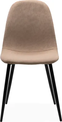 Immagine prodotto di Calicosy - Set di 4 sedie in velluto a coste con struttura in metallo nero L43 cm - ANYA