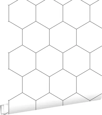 Produktbild von ESTAhome Tapete Wabenmuster Schwarz-Weiß 53 cm x 10.05 m