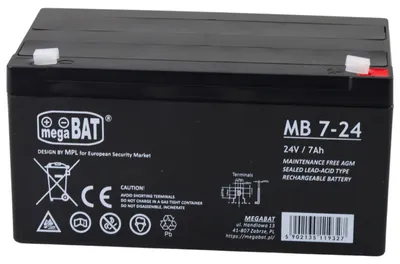 Image de Batterie au gel de véhicule pour batterie 24v7ah