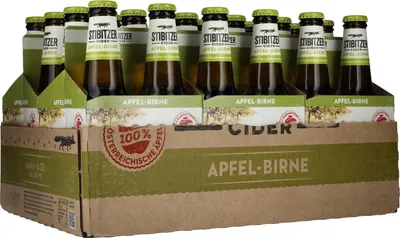 Produktbild von Stibitzer Apfel Birne Cider 4,5% Vol. 6x4x0,33l