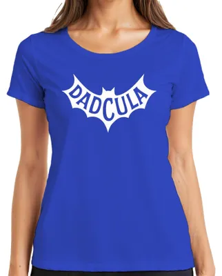 Obrázok produktu pre DADCULA Deň otcov Otec Vtipný Halloween Upír Netopier Humor Dámske tričko, Modrá, M