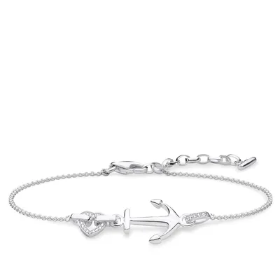 Produktbild von Thomas Sabo A1854-051-14 Armband Anker mit Herz Sterling-Silber 19 cm