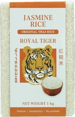 Produktbild von Royal Tiger- 1Kg Jasmin Reis, Original Thailändischer Reis