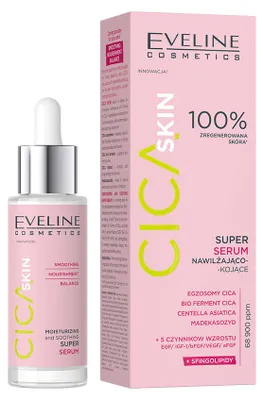 Produktbild von Eveline Cosmetics Cica Skin – feuchtigkeitsspendendes, beruhigendes Serum