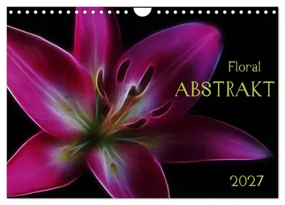 Produktbild von Floral Abstrakt 2027 (Wandkalender 2027 DIN A4 quer), CALVENDO Monatskalender