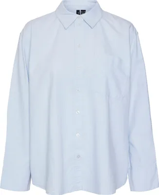 Produktbild von VERO MODA Bluse locker geschnitten Hemdkragen Streifenmuster Größe: XS