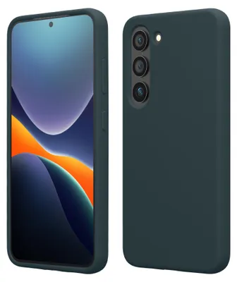 Produktbild von kwmobile Handyhülle für Samsung Galaxy S23 Plus Hülle - Case Silikon - Kabelloses Laden - Schutzhülle Cover in Dunkler Schiefer