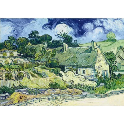 Image de BLUEBIRD Puzzle Les chaumières de Cordeville (1890) 1000 pièces