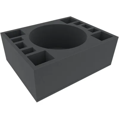 Produktbild von 125 mm Schaumstoffeinlage mit 11 Fächern für Miniaturen & Zubehör