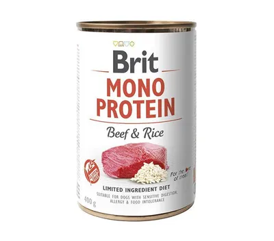 Zdjęcie produktu dla BRIT Mono Protein Beef&Rice mokra karma dla psa Wołowina z ryżem 400g