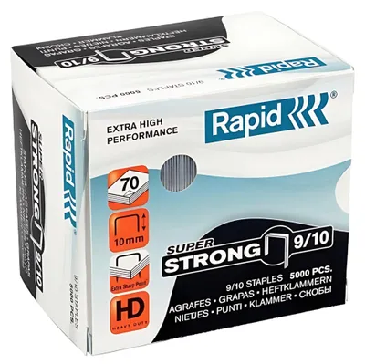 Obrázek produktu pro Rapid 9/10, Balík svorek, 9/10, 1 cm, 5000 svorek, 9/10, Nerezová ocel