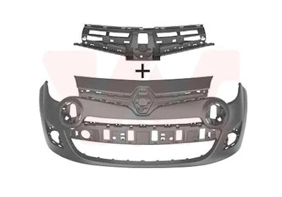 Produktbild von VAN WEZEL Stoßstange Stoßfänger für RENAULT TWINGO II (CN0) Grundiert Glatt 4372574