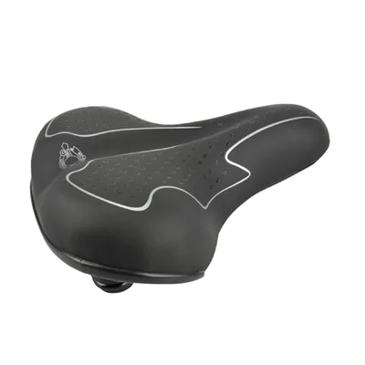 Image de FISCHER 85657 FISCHER Selle de vélo de tourisme élastomère, noir/blanc