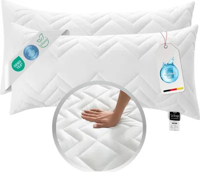 Produktbild von Kopfkissen 40x80 Schalfkissen Sofakissen Doppelpack [ 2-er Pack ]
