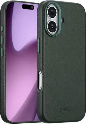 Image de Accezz MagSafe Leather Backcover pour l'Apple iPhone 17 - Cedar Green