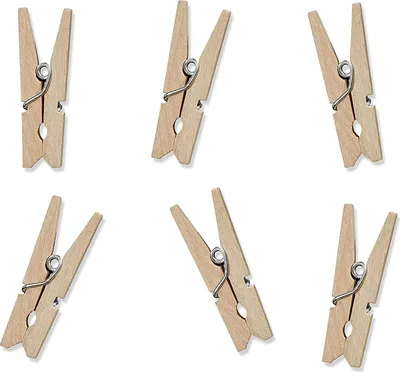 Immagine prodotto di Piccole mollette per foto 3cm mini mollette in legno naturale set da 20