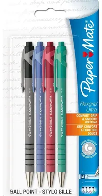 Immagine prodotto di Papermate S0299862 PAPER MATE Kugelschreiber Flexgrip Ultra RT M 4xBl. S/B/R/G