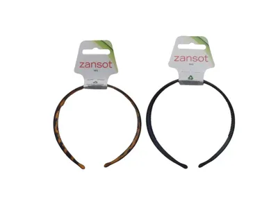Obrázok produktu pre ZANSOT Plastová čelenka do vlasov, 1,5 cm, lesklá, čierna + motív želvy