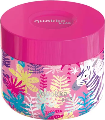 Produktbild von Quokka Whim Kids Food Jar - Thermo-Lunchbox / Kinder-Lunch-Thermoskanne 369 ml (Zebras)
