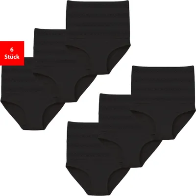Produktbild von Shapingslip Shapewear Damen Unterwäsche Bauchweg 3er-6er Pack Shape Slips - 3er Schwarz 48/50