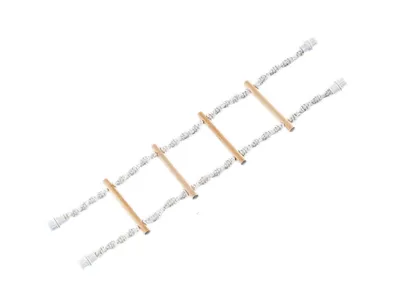 Produktbild von Nobby Cage Toy, Seilleiter mit Schraubbefestigung, 65 x 16 cm, 4 Sprossen, weiß