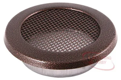 Zdjęcie produktu dla Kratka kominkowa okrągła 160mm stara miedź