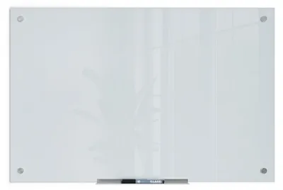 Glas-Dry-Erase-Board 23x35 Zoll, weiß, rahmenlos